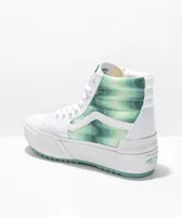 Vans Sk8-Hi Stacked Mint Gradient Platform Shoes