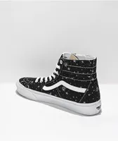 Vans Sk8-Hi Stars Black & White Tapered Skate Shoes