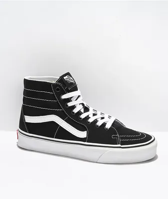 Vans Sk8-Hi Tapered Black & White Canvas Skate Shoes