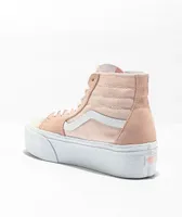 Vans Sk8-Hi Tapered Stackform Peach Color block Platform Shoes