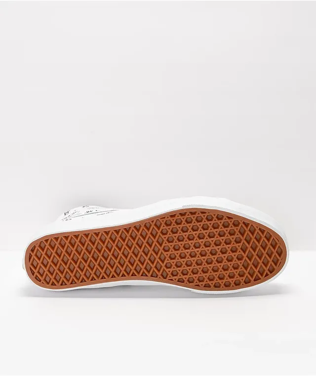 Vans Sk8-Hi Tapered Unidentified U-Paint White Skate Shoes  display picture 1