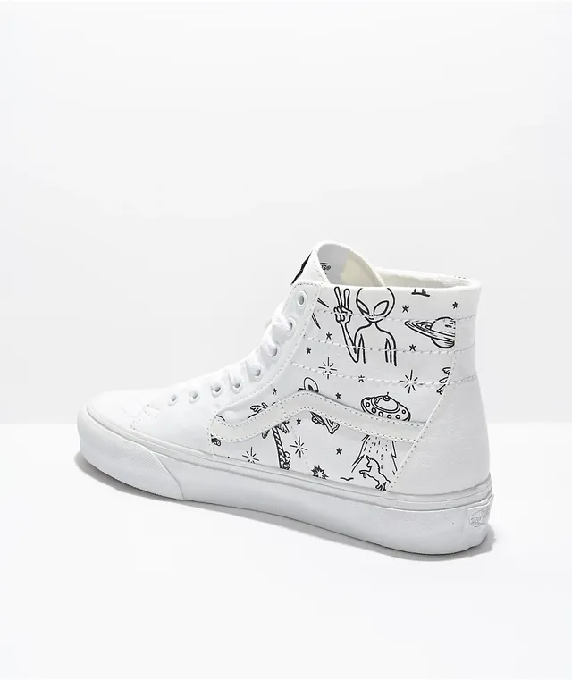 VANS MEN\'S 11.5 SK8 HI TAPERED UNIDENTIFIED U PAINT WHITE SKATE SHOES NIB Vans Sk8-Hi Tapered Unidentified U-Paint | Mercari main image 3