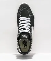 Vans Sk8-Hi Tapestry Black & Bone Skate Shoes