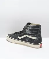 Vans Sk8-Hi Tapper Black Marble Denim Skate Shoes