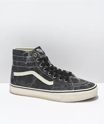 Vans Sk8-Hi Tapper Black Marble Denim Skate Shoes