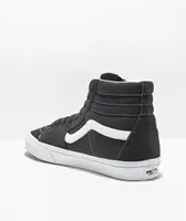 Vans Sk8-Hi Textured Asphalt & True White Skate Shoes