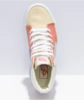 Vans Sk8-Hi Twill Pastel Block Platform Shoes