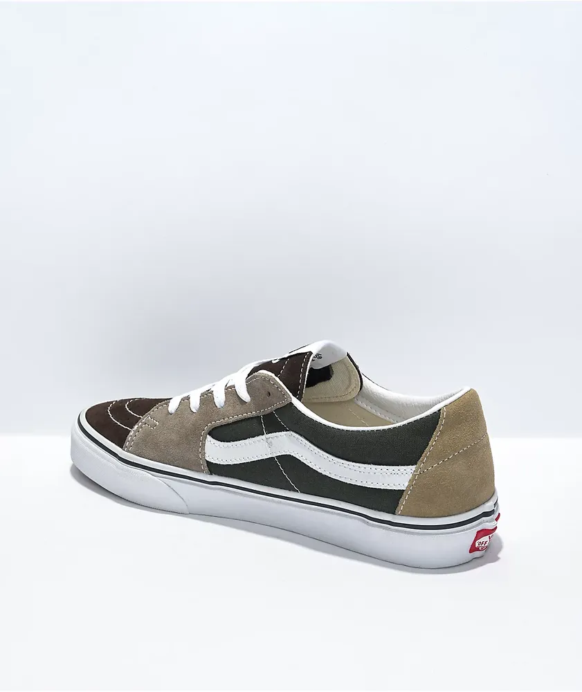 Vans Sk8-Low Brown & Green Skate Shoes