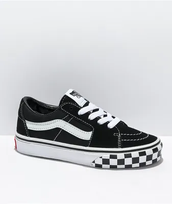 Vans Sk8-Low Reflective Black & White Skate Shoes