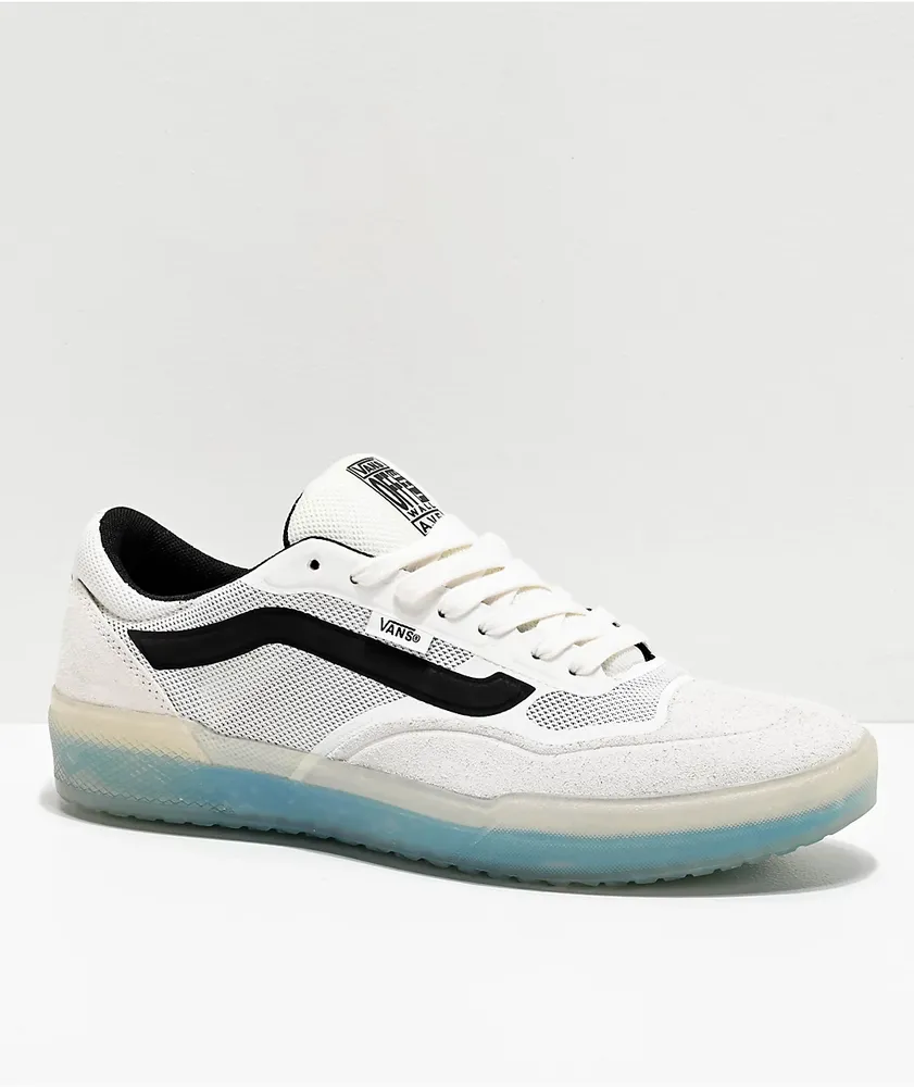 Vans Skate AVE Pro Blanc De Blanc White & Black Skate Shoes