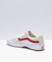 Vans Skate Berle White & Chili Pepper Skate Shoes