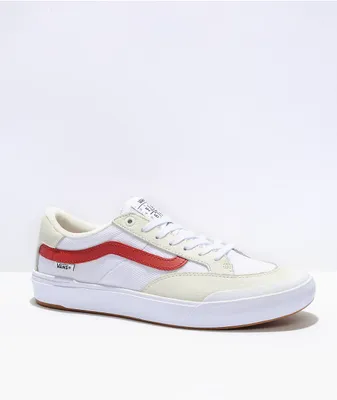 Vans Skate Berle White & Chili Pepper Skate Shoes