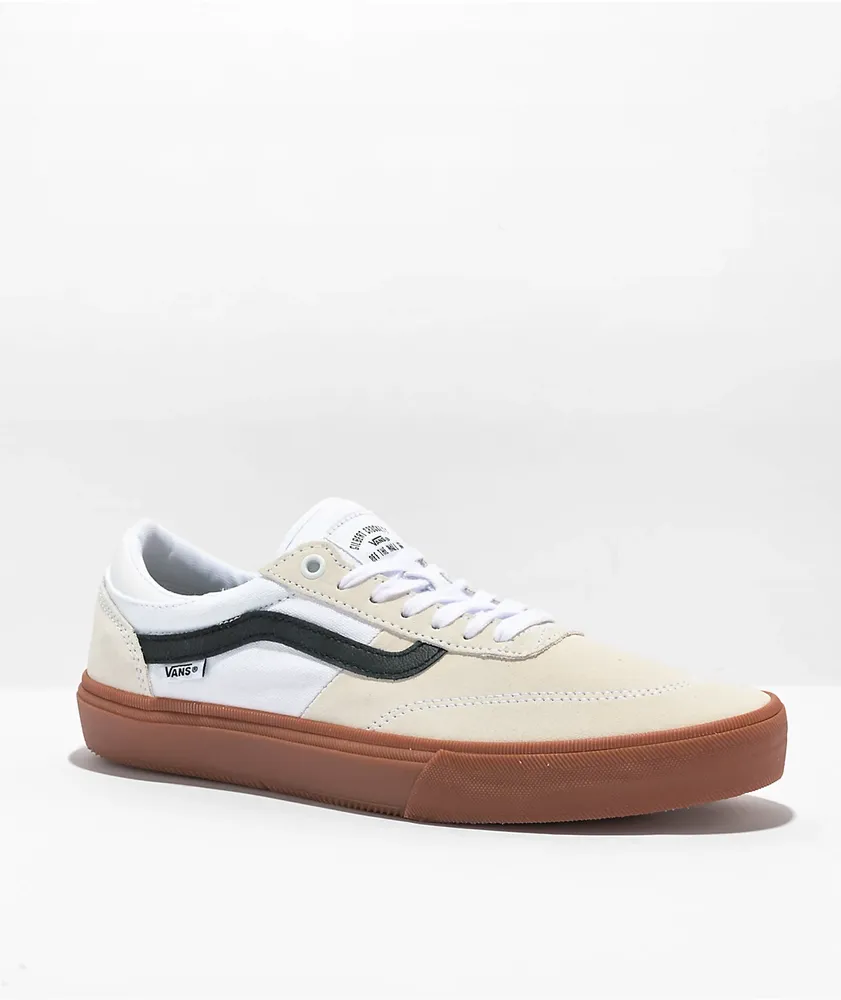 Vans Skate Crockett White & Gum Skate Shoes