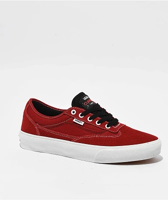 Vans Skate Curren Caples Red & White Skate Shoes