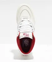 Vans Skate Half Cab Sport White & Red Skate Shoes