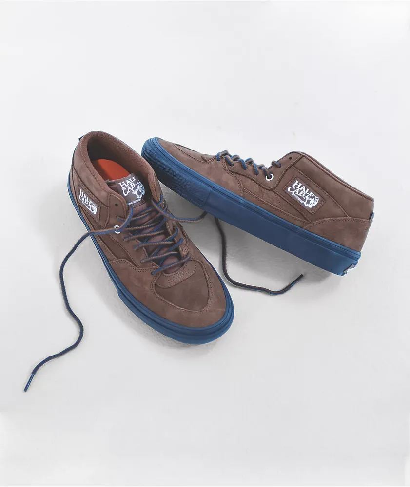 Vans Skate Nick Michel Half Cab '92 Brown & Navy Skate Shoes