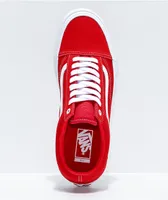 Vans Skate Old Skool Red & White Suede Skate Shoes