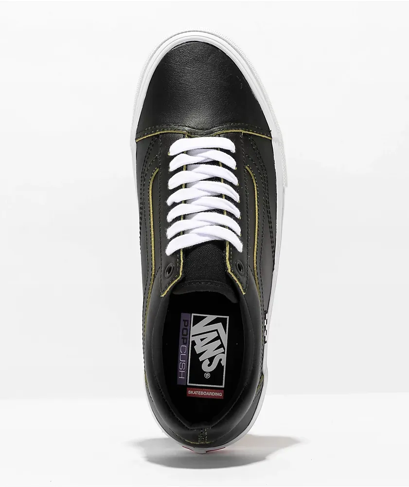 Vans Skate Old Skool Wearaway Black & Lime Skate Shoes