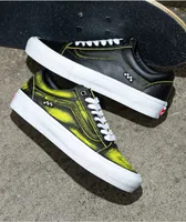 Vans Skate Old Skool Wearaway Black & Lime Skate Shoes