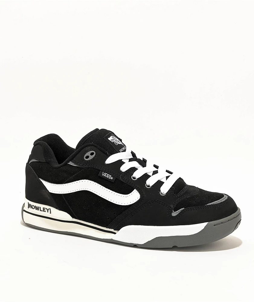 Vans Skate Rowley XLT Black & White Skate Shoes