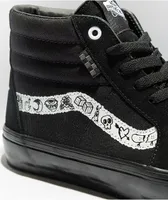 Vans Skate Sk8-Hi Doodle Black & White Skate Shoes