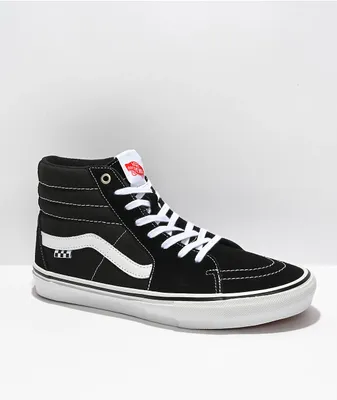 Vans Skate Sk8-Hi PopCush Black & White Skate Shoes