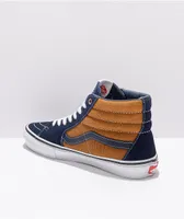 Vans Skate Sk8-Hi Reynolds Navy & Golden Brown Skate Shoes