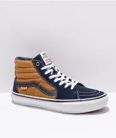 Vans Skate Sk8-Hi Reynolds Navy & Golden Brown Skate Shoes