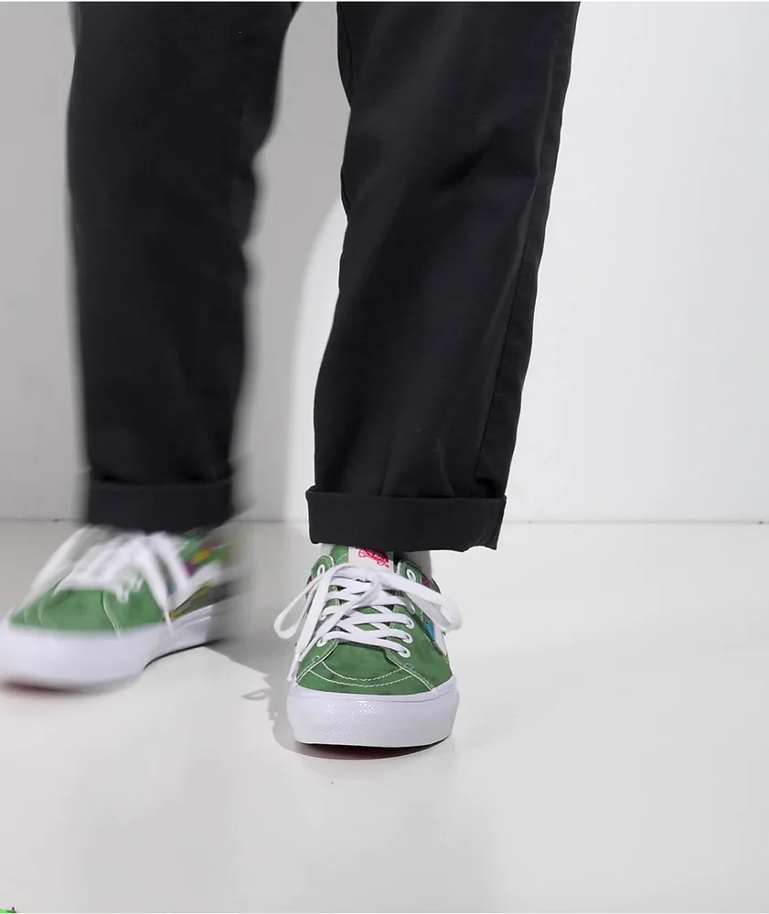 Vans Skate Sk8-Low Twisted Positivity Green Tie Dye Skate Shoes