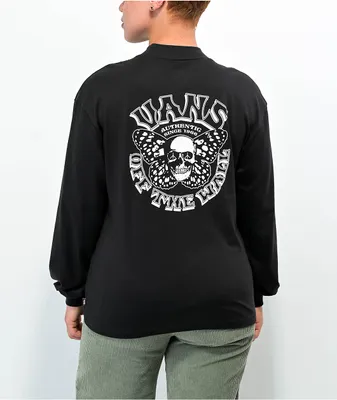 Vans Skullfly Black Long Sleeve Mock Neck T-Shirt