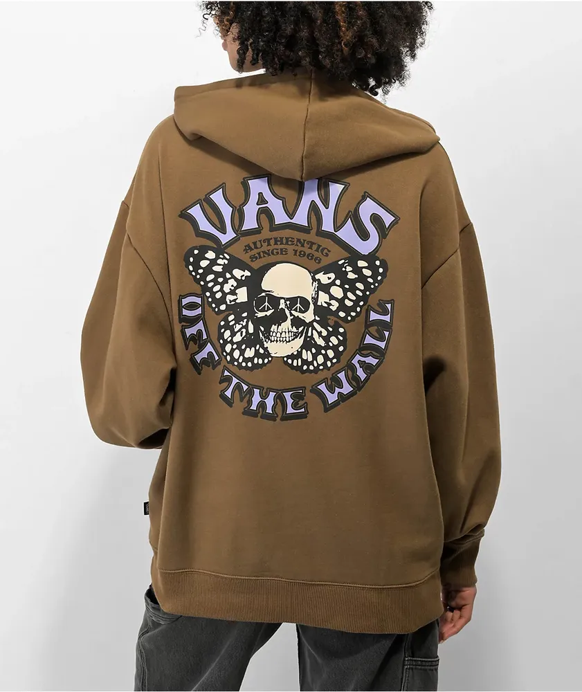 Vans Skullfly Brown Hoodie