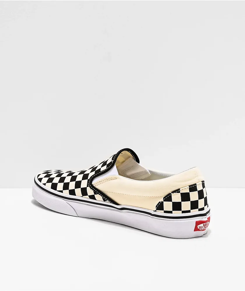 Vans Slip-On Black & White Checkered Skate Shoes