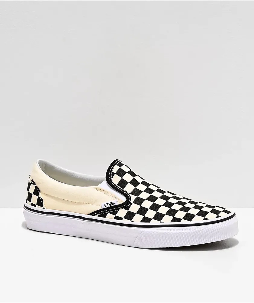 Vans Slip-On Black & White Checkered Skate Shoes