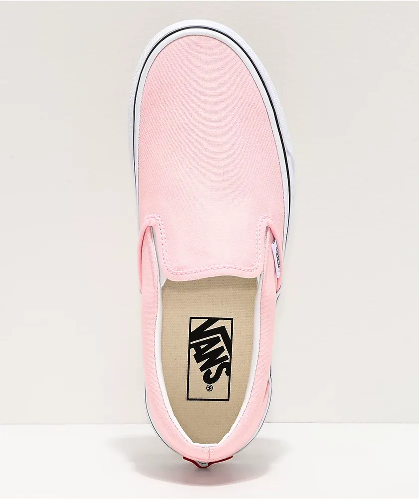 Vans Slip-On Blushing & True White Skate Shoes