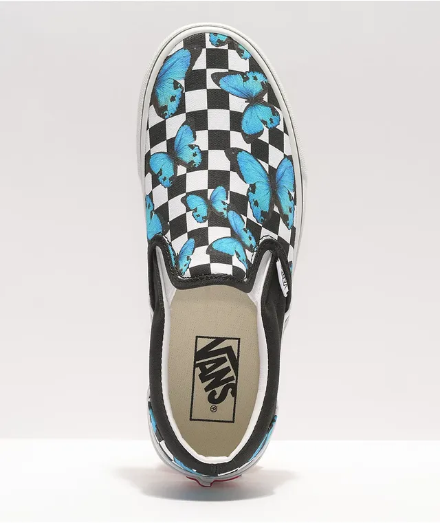 Checkered Vans Slip On 34 Vans Slip-On Butterfly Checkered Skate