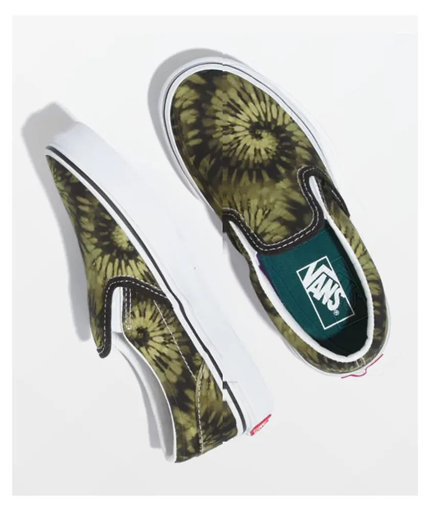 Vans Slip-On Camocollage Green & Black Shoes