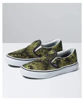 Vans Slip-On Camocollage Green & Black Shoes