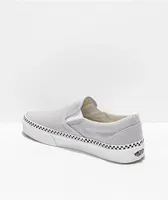 Vans Slip-On Checkerboard Foxing Grey Dawn Skate Shoes