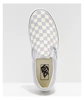 Vans Slip On Checkerboard Grey, Dawn & White Shoes