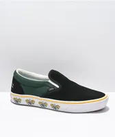 Vans Slip-On ComfyCush Trip Out Black & Sycamore Skate Shoes  