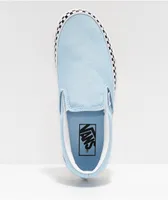 Vans Slip-On Cool Blue & Checkerboard Skate Shoes