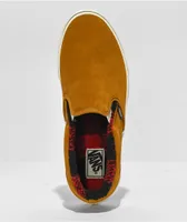 Vans Slip-On Cozy Hug Brown & Red Skate Shoes