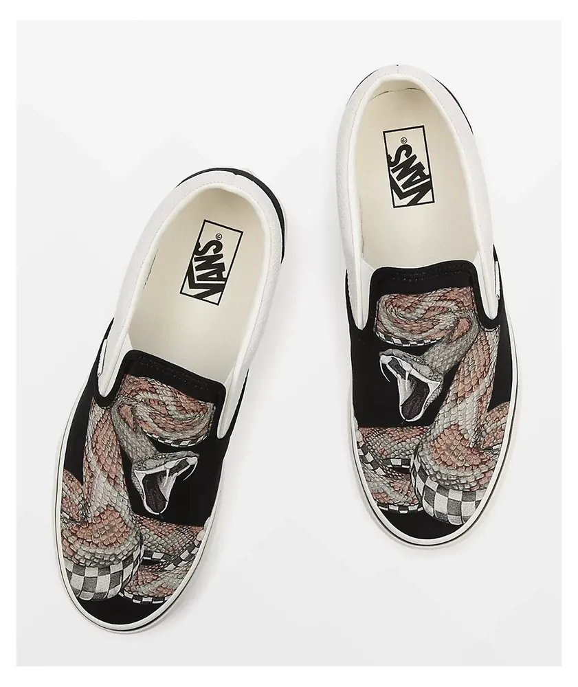 Vans Slip-On Desert Snake Black Skate Shoes