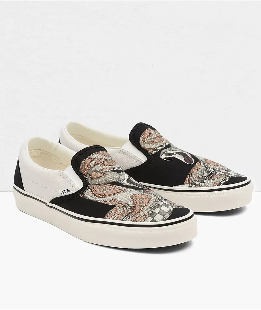 Vans Slip-On Desert Snake Black Skate Shoes