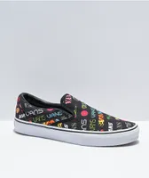 Vans Slip-On Disrupt Black & White Skate Shoes