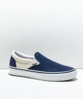 Vans Slip-On Dress Blue & Turtle Skate Shoes