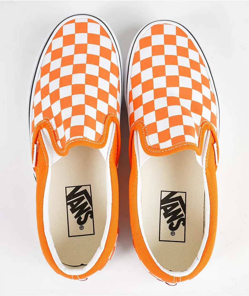 Vans Slip-On Orange Tiger Skate Shoes