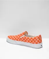 Vans Slip-On Peach Nectar Checkered Skate Shoes