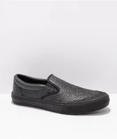 Vans Slip-On Pro BMX Courage Black Elephant Suede Shoes