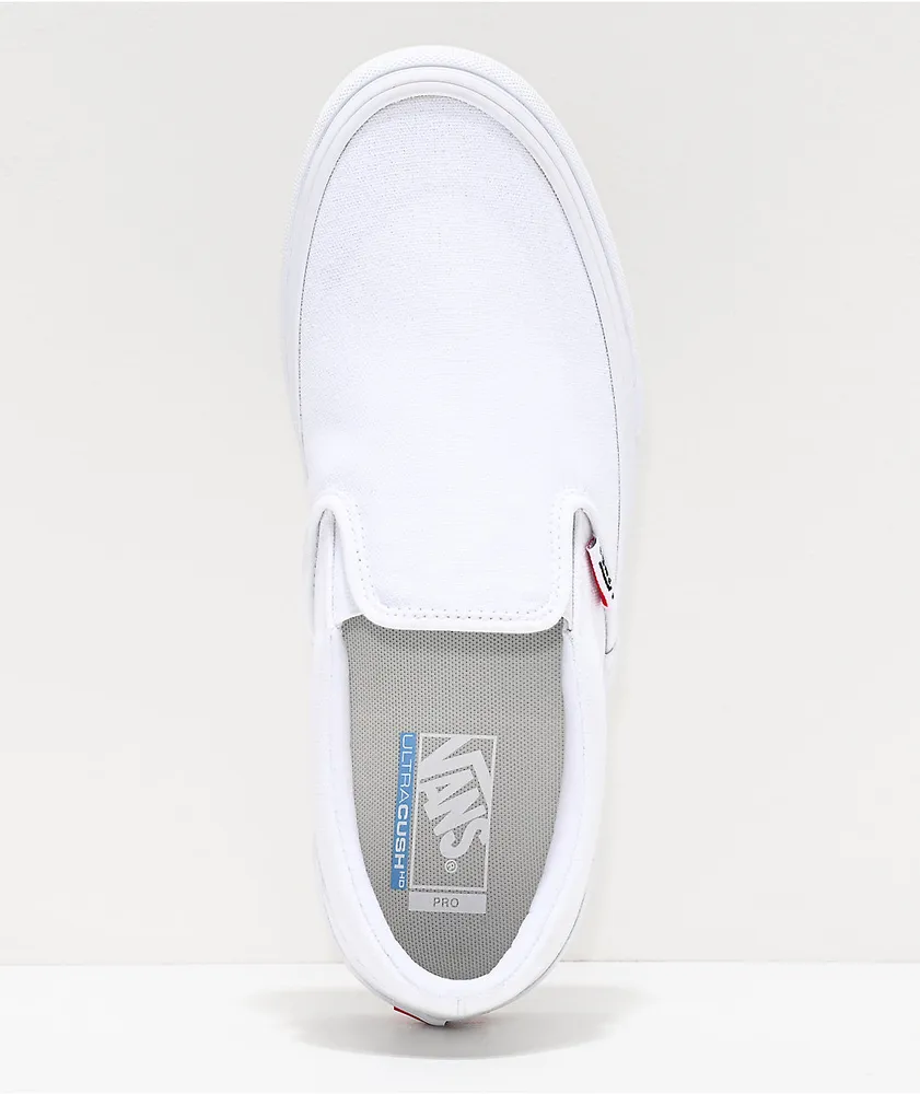 Vans Slip-On Pro White Skate Shoes